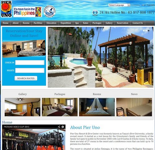 Pier Uno Dive Resort, Anilao, Batangas