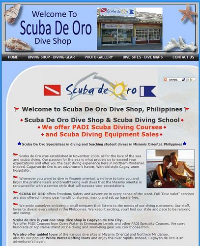 Scuba De Oro Dive Shop, Cagayan de Oro City