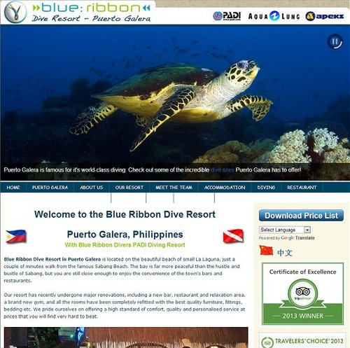 Blue Ribbon Dive Resort, Puerto Galera