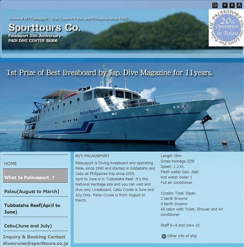 M/Y Palausport Diving liveaboard