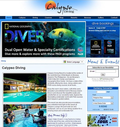 Calypso Dive Resort, Boracay Island