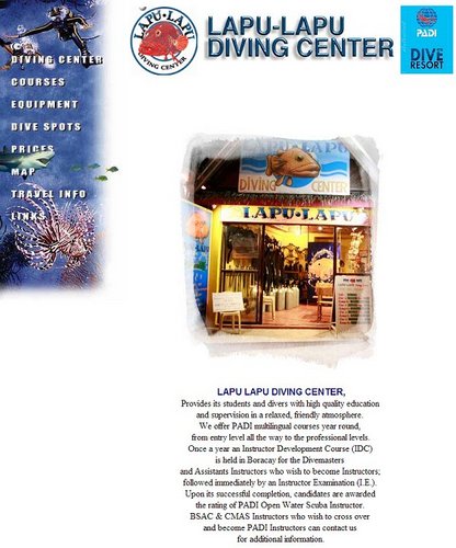 Lapu-Lapu Diving Center, Boracay Island