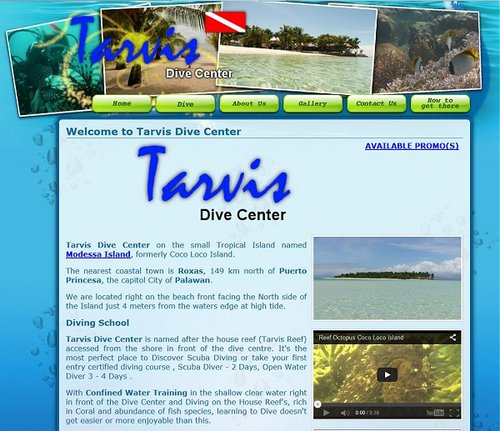 Tarvis Dive Center, Modessa Island